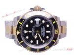 NEW UPGRADED Replica Rolex Submariner 2-Tone Black Dial Black Ceramic Bezel watch